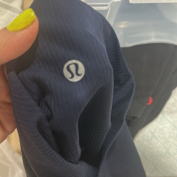 Lululemon ribbed navy align pant  25” NWOT - Picture 5 of 7